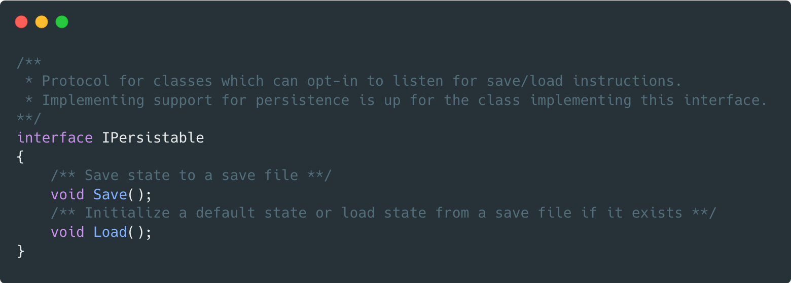 IPersistable code sample